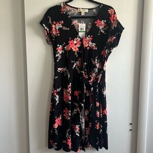 *NEW* Michael Kors Front Wrap Floral Dress